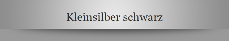 Kleinsilber schwarz